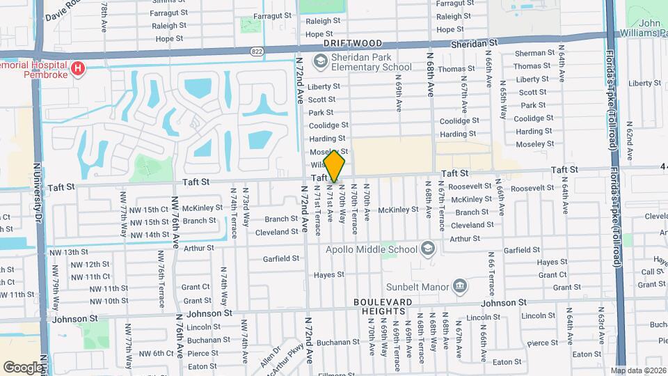 1621 N 71st Ave Map and Location Details