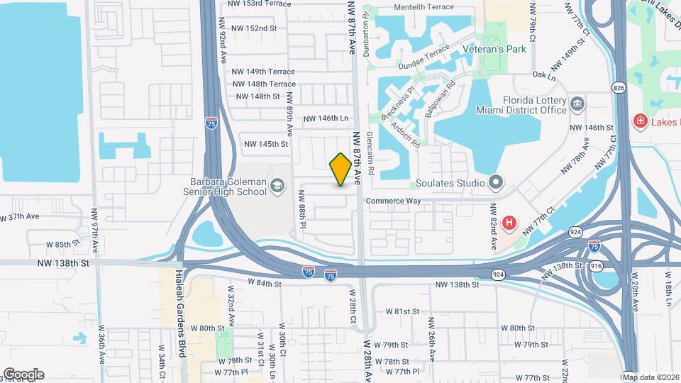 8751 NW 142nd St Map and Location Details
