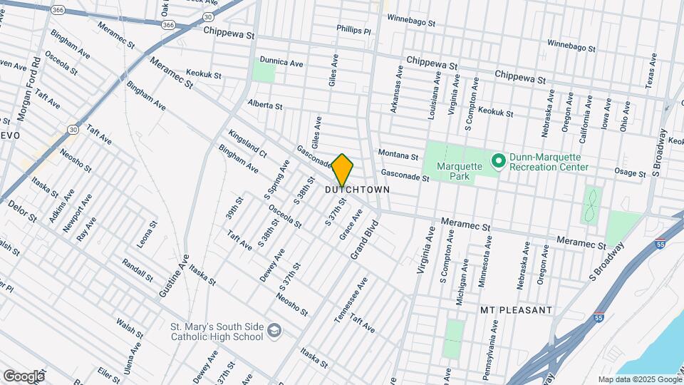 3706 Meramec St Map and Location Details