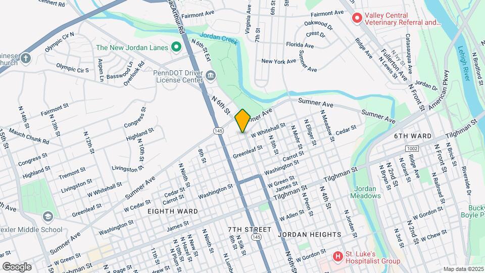 934 N 6th St Map and Location Details