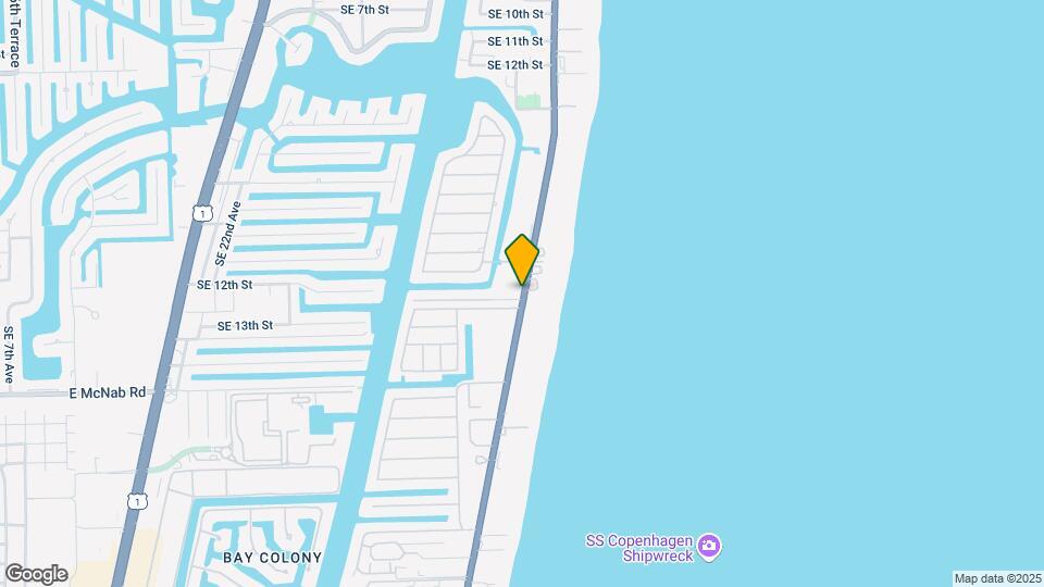 1421 S Ocean Blvd Mapa y Detalles de la Ubicación