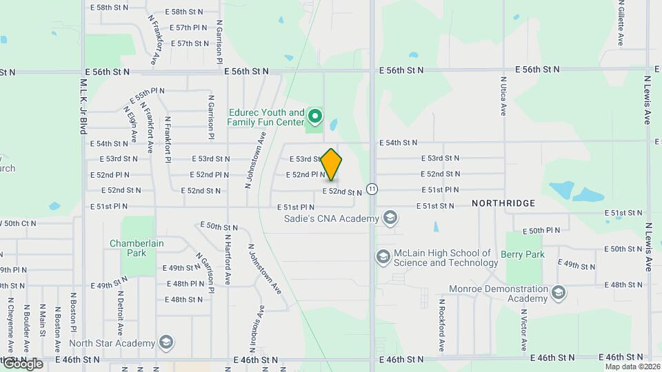 1025 E 52nd St N Map and Location Details