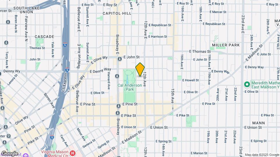 1110 E Howell St Map and Location Details