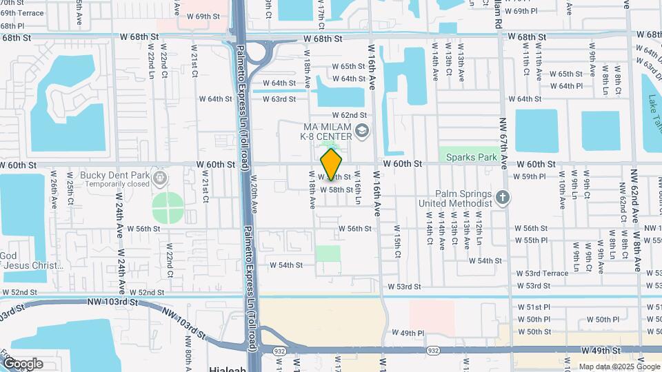 1745 W 58th St Map and Location Details