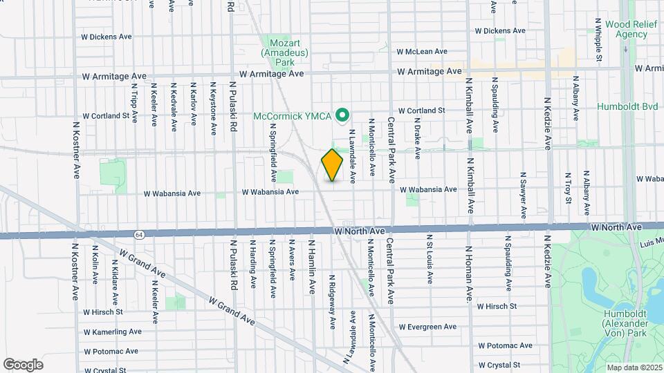 3734 W Wabansia Ave Map and Location Details