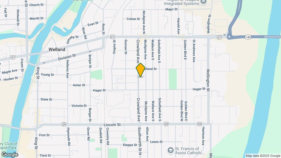 186 Crowland Ave Map and Location Details