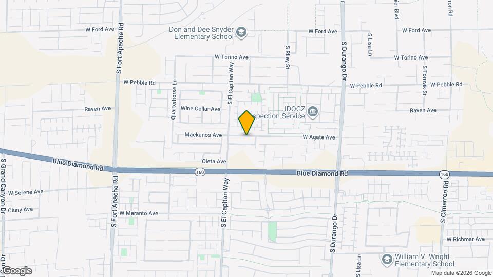 8933 W Agate Ave Map and Location Details