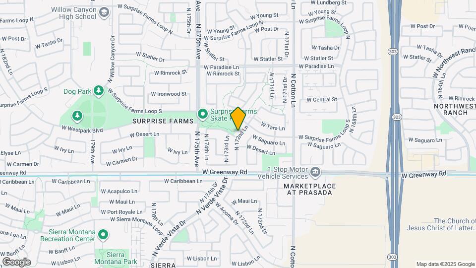 15710 N 172nd Ln Mapa y Detalles de la Ubicación