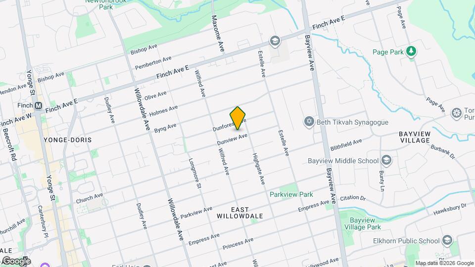 252 Dunview Ave Map and Location Details