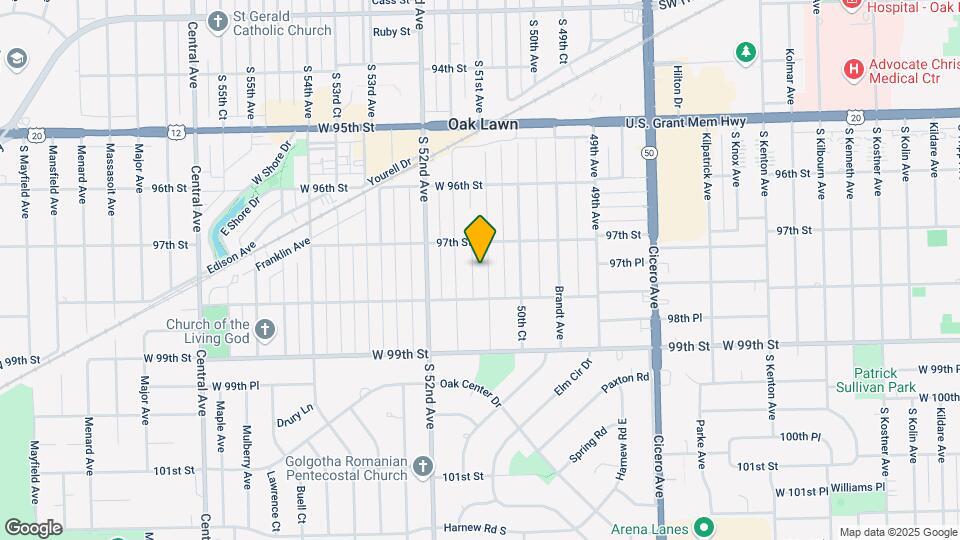 9722 S 51st Ave Map and Location Details