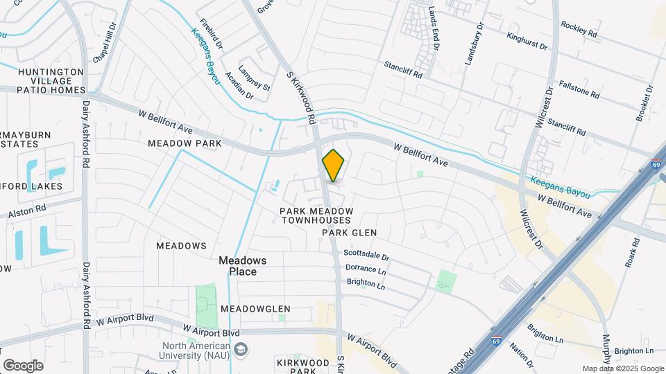 11555 S Kirkwood Rd Mapa y Detalles de la Ubicación