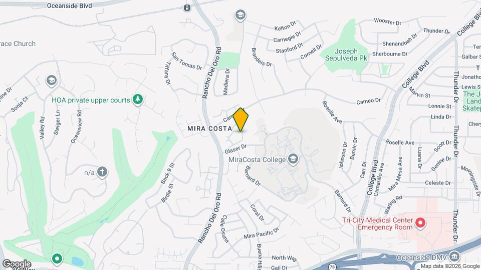 3581 Cameo Dr Mapa y Detalles de la Ubicación