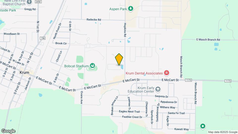 Retreat at Krum - 55+ Active Adult Living Map and Location Details