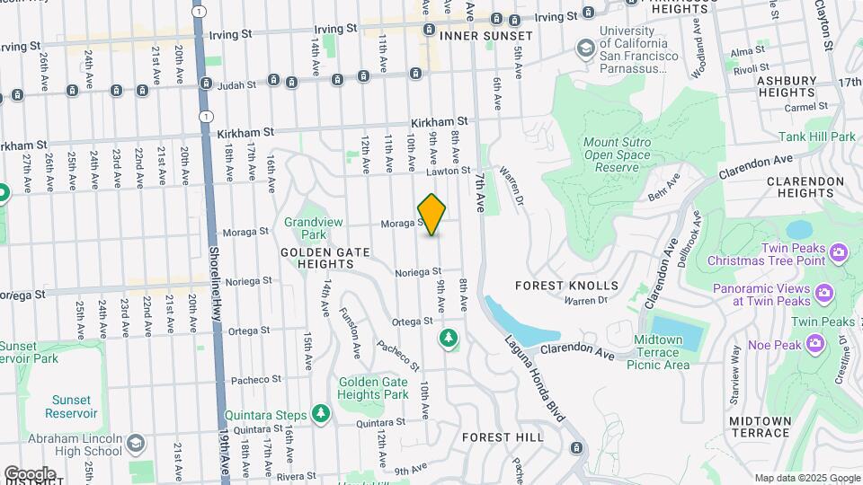 1737 9th Ave, Unit #E Map and Location Details