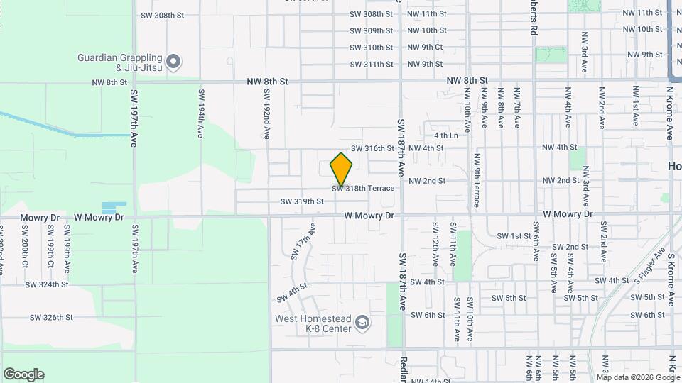 18882 SW 318th Terrace Map and Location Details