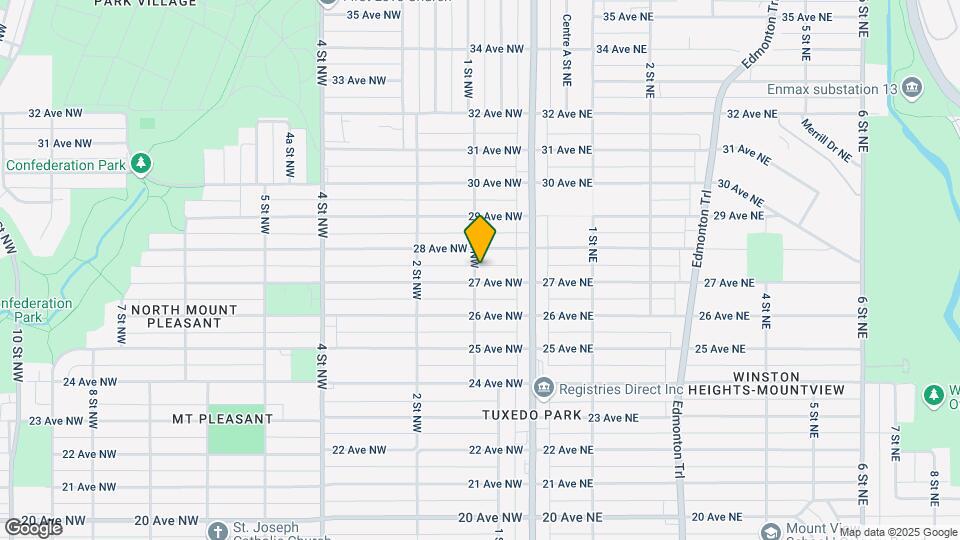 2812-2811 1 St NW Map and Location Details