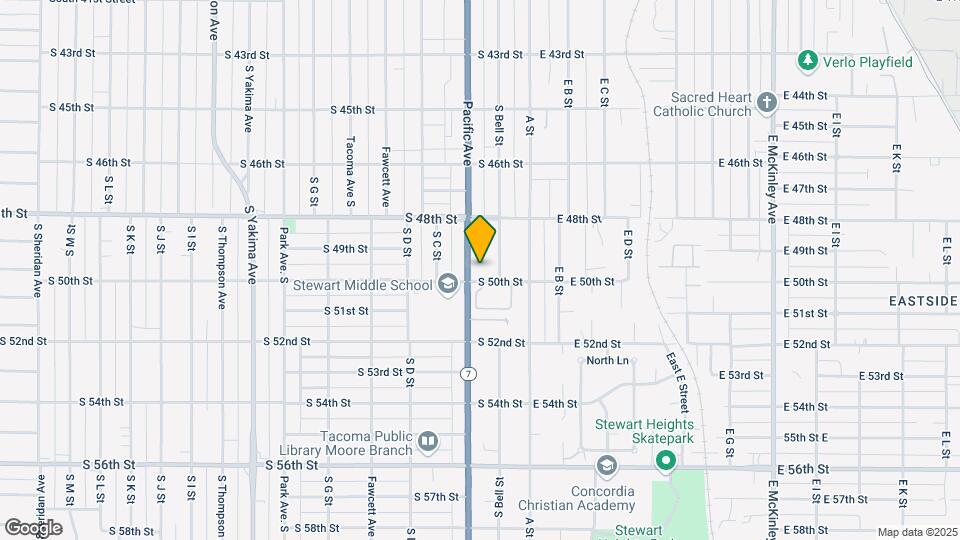 4841 Pacific Ave Map and Location Details