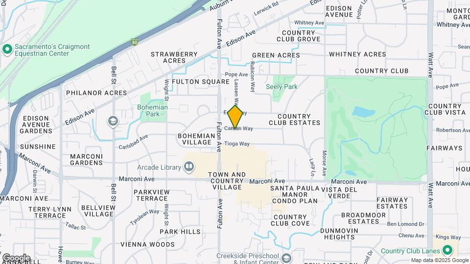 2630 Carson Way Map and Location Details