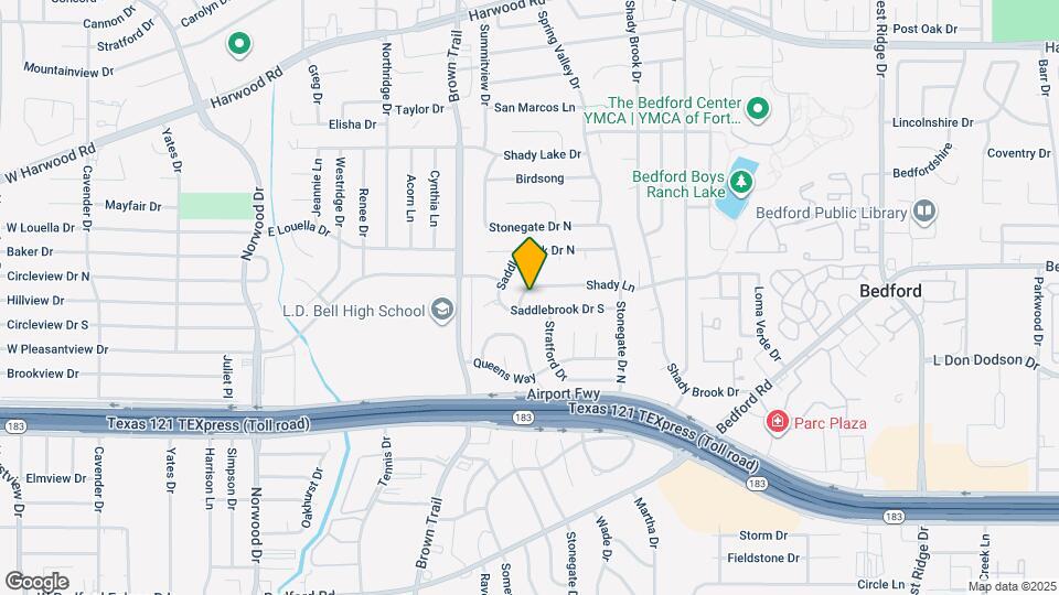 704 Shady Ln Map and Location Details