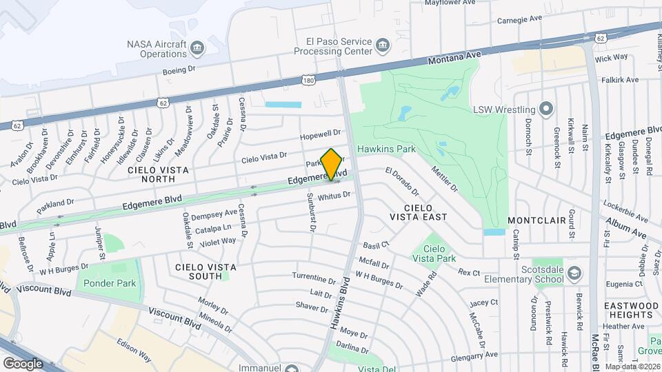 8616 Edgemere Blvd Map and Location Details