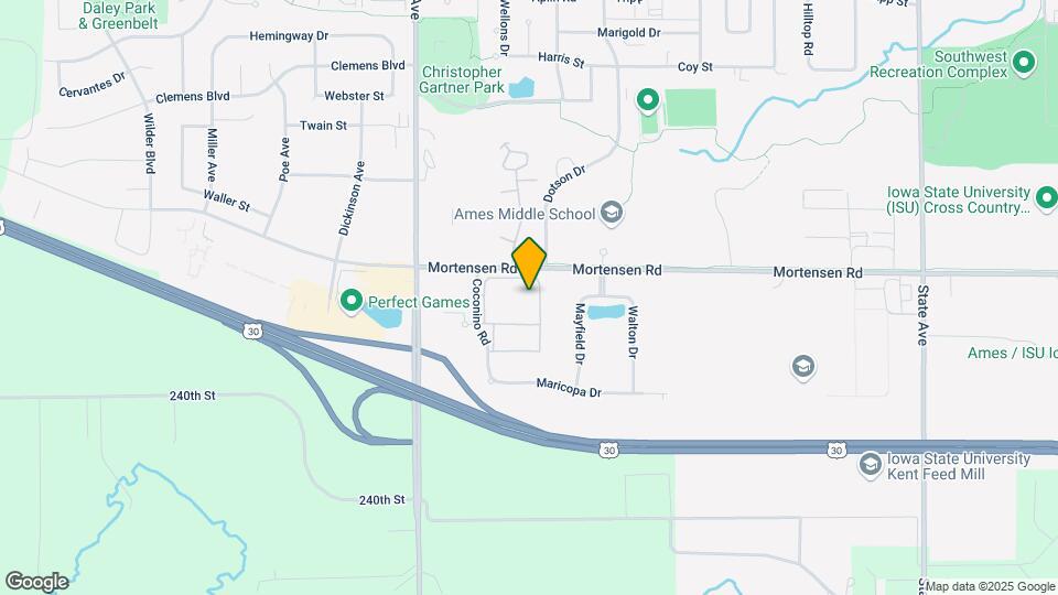 The Social West Ames® Map and Location Details