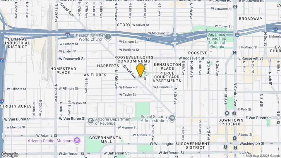 1128 Grand Ave Map and Location Details