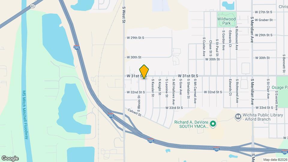 3215 S McComas St Map and Location Details