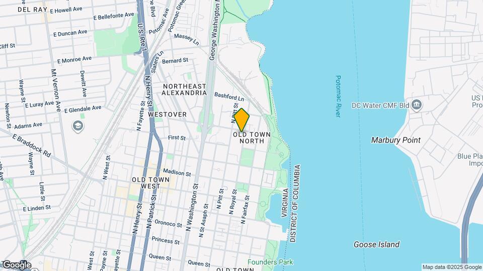 1066 N Royal St Mapa y Detalles de la Ubicación