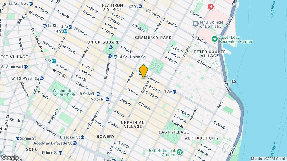 245 E 13th St Map and Location Details