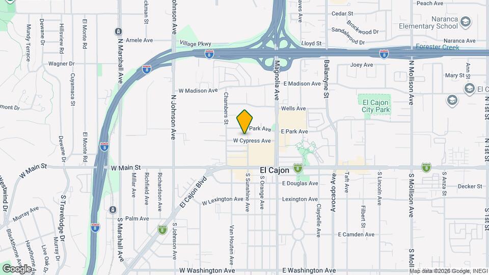 318 W Cypress Ave Map and Location Details