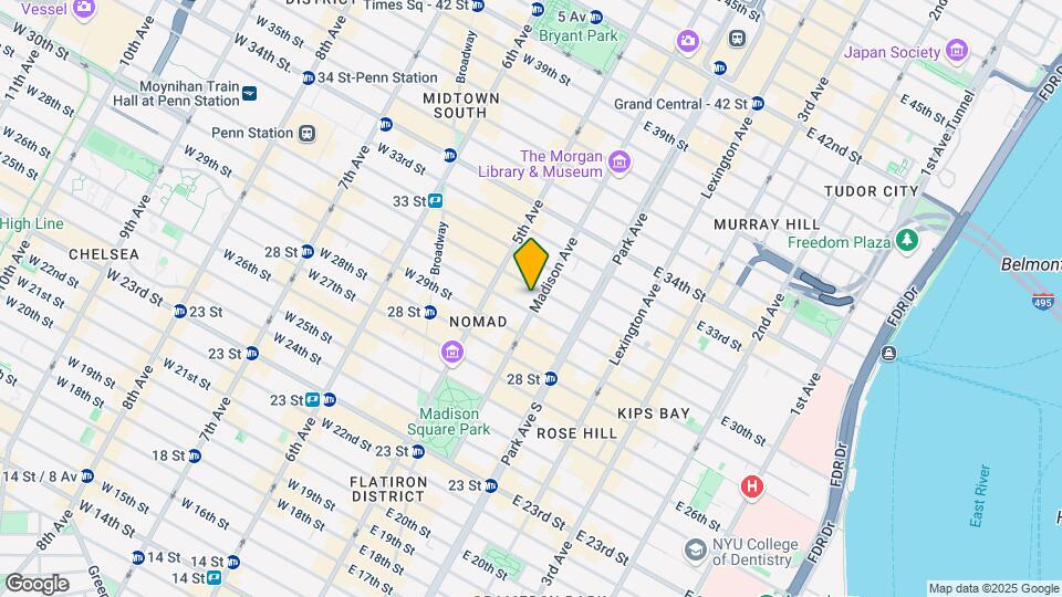 126 Madison Ave Mapa y Detalles de la Ubicación