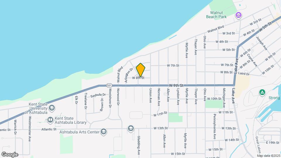 2542 W 8th St Map and Location Details