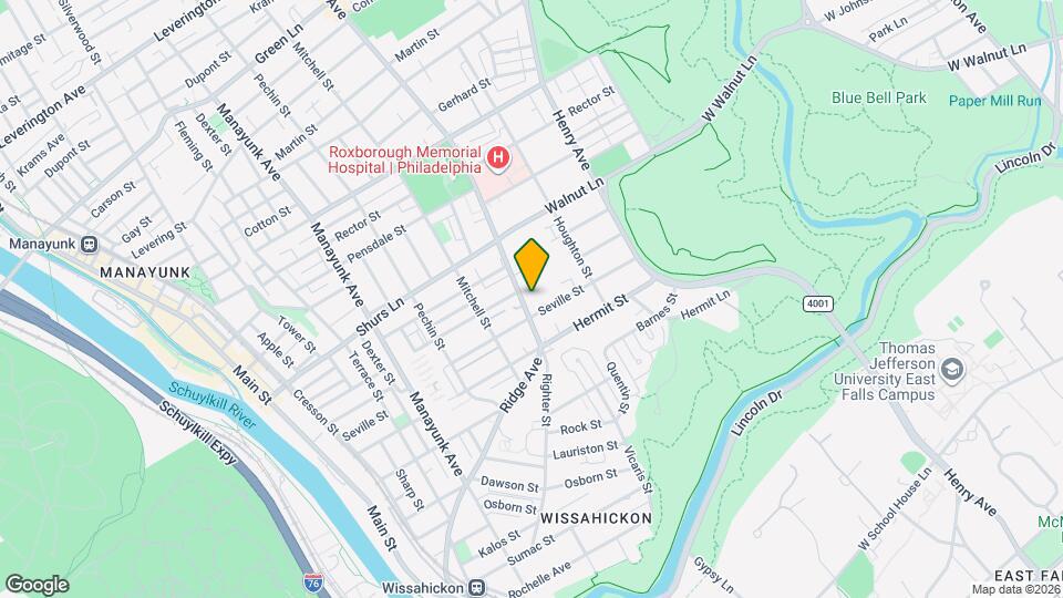 5547 Ridge Ave Map and Location Details