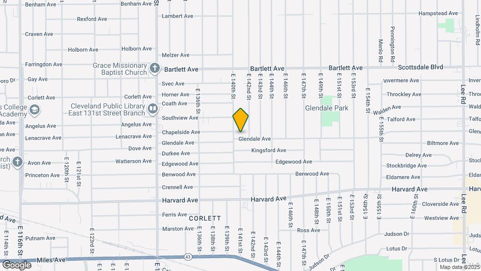 14011 Glendale Ave Map and Location Details