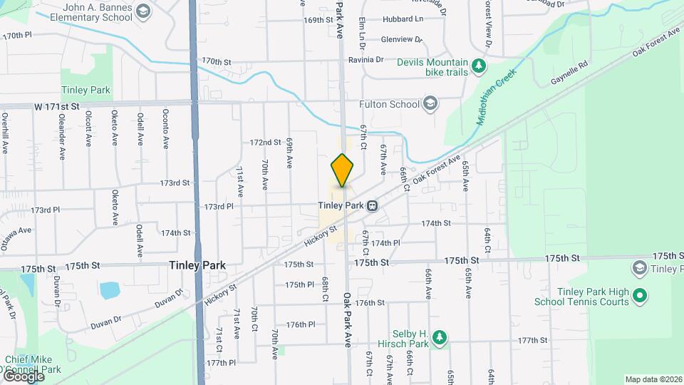 17322 Oak Park Ave Map and Location Details