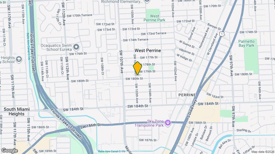 17995 SW 105th Ave Map and Location Details