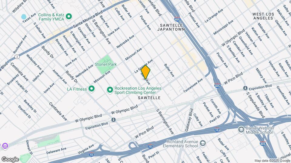 2053 Barry Ave Mapa y Detalles de la Ubicación