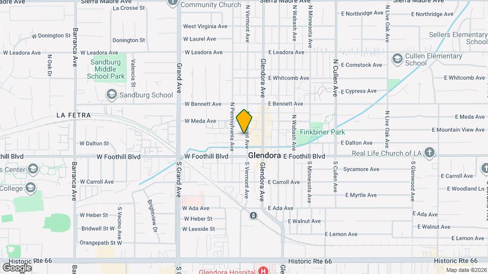 206 W Mountain View Ave Map and Location Details