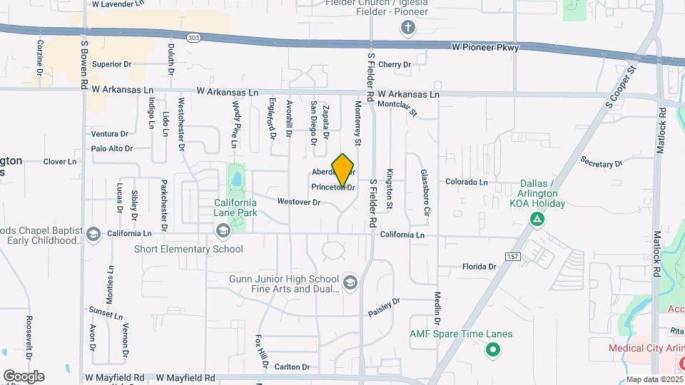 1706 Princeton Dr Map and Location Details