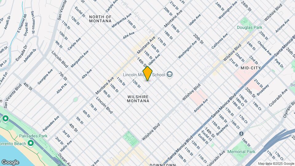 950 Euclid St Map and Location Details
