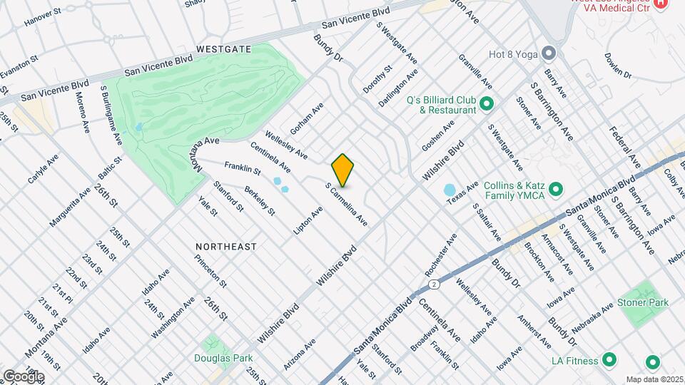 1032 S Carmelina Ave Map and Location Details