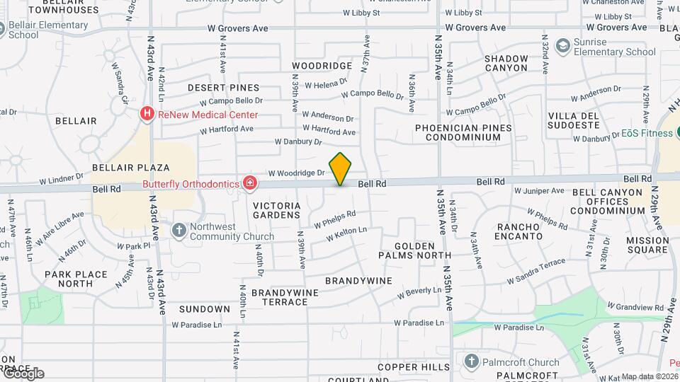 3802 W Juniper Ave Map and Location Details