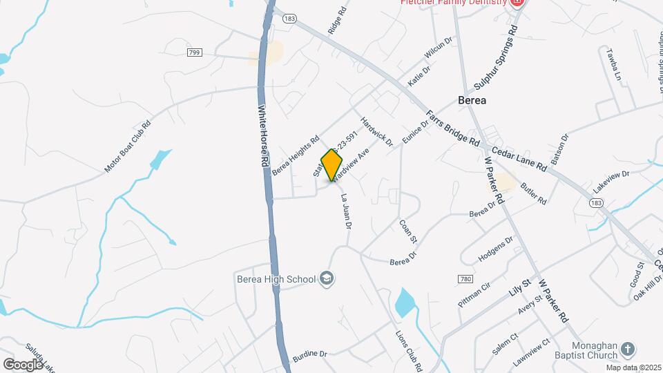 117 Wardview Ave Map and Location Details