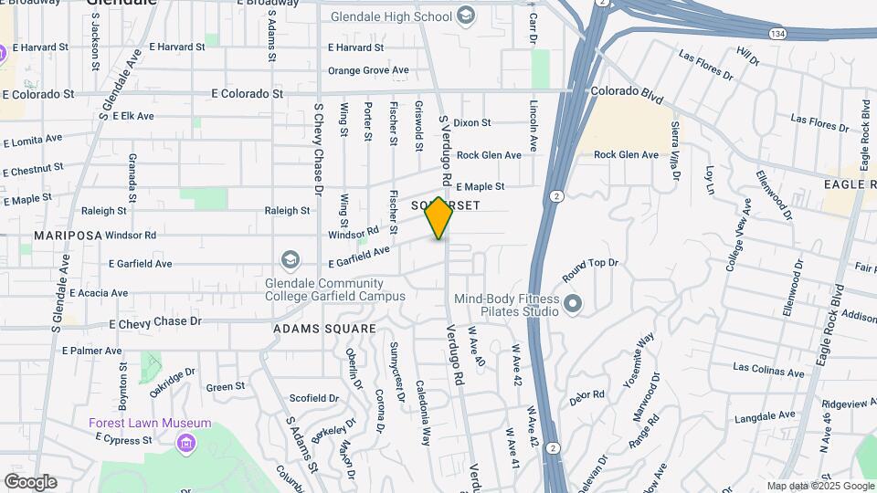 817 S Verdugo Rd Map and Location Details