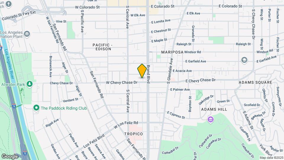 115 W Chevy Chase Dr Mapa y Detalles de la Ubicación