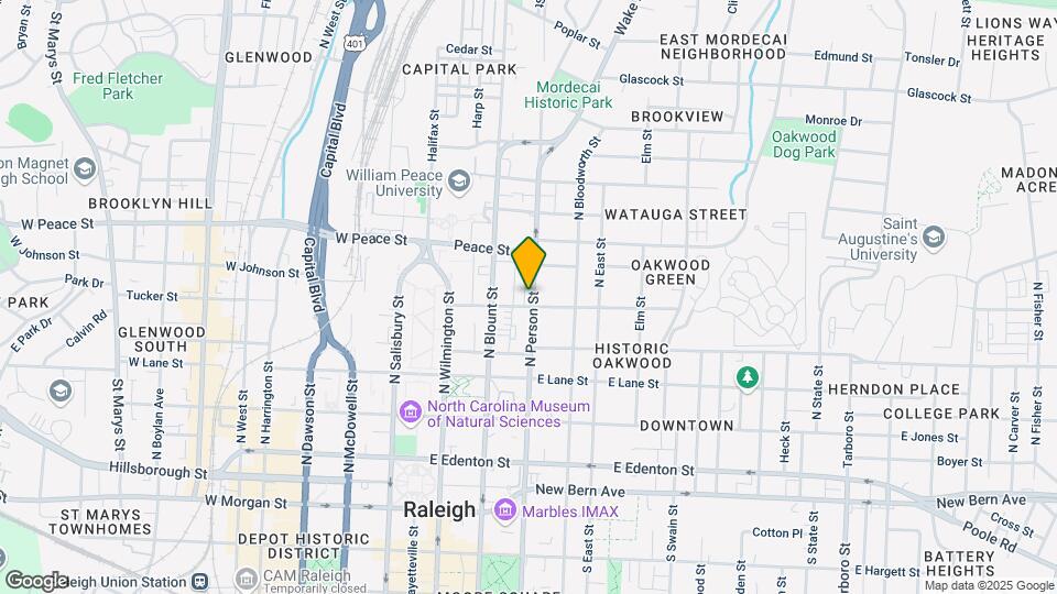 501 N Person St, Unit 103 Map and Location Details