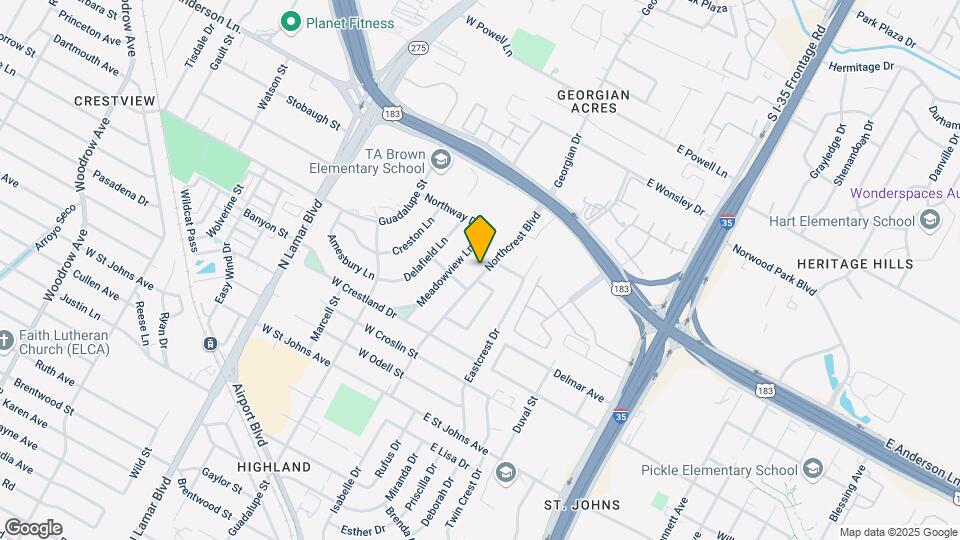 7608 Northcrest Blvd Map and Location Details