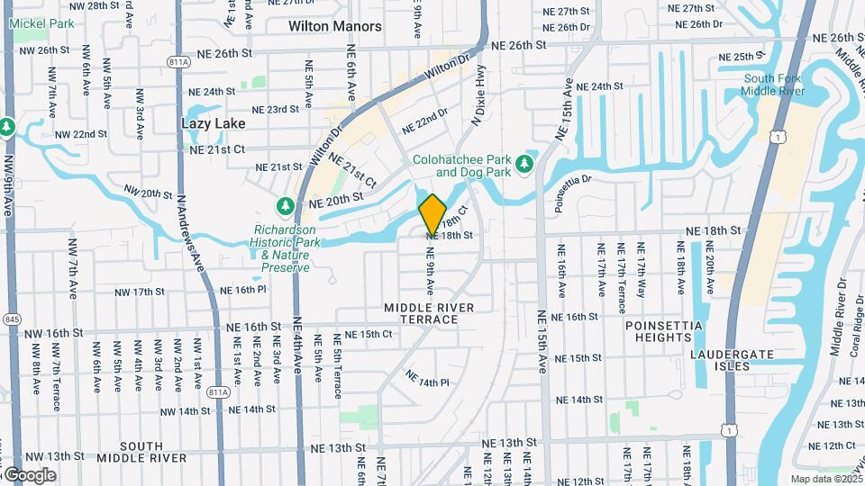 1730 NE 9th Ave Map and Location Details