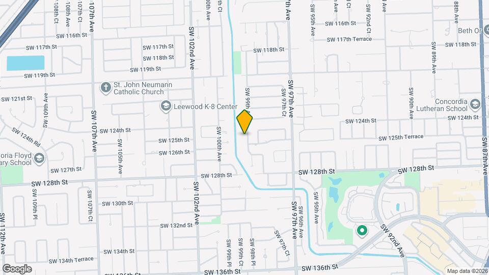 12504 SW 99th Ave Map and Location Details