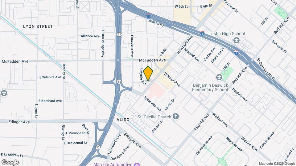 16002 S Myrtle Ave Map and Location Details